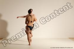 Underwear Woman - Man White Average Short Brown Dancing Dynamic poses Academic